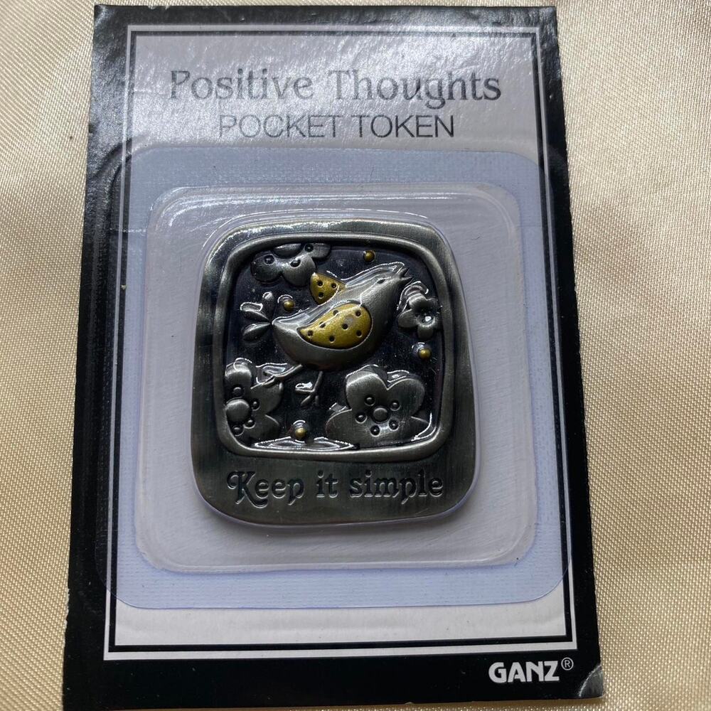Ganz Positive Thoughts Pocket Token “Keep It Simple” Bird Inspirational Keepsake